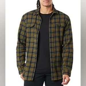 New Amazon Essentials Men's Slim-Fit Long-Sleeve Two-Pocket Flannel Shirt